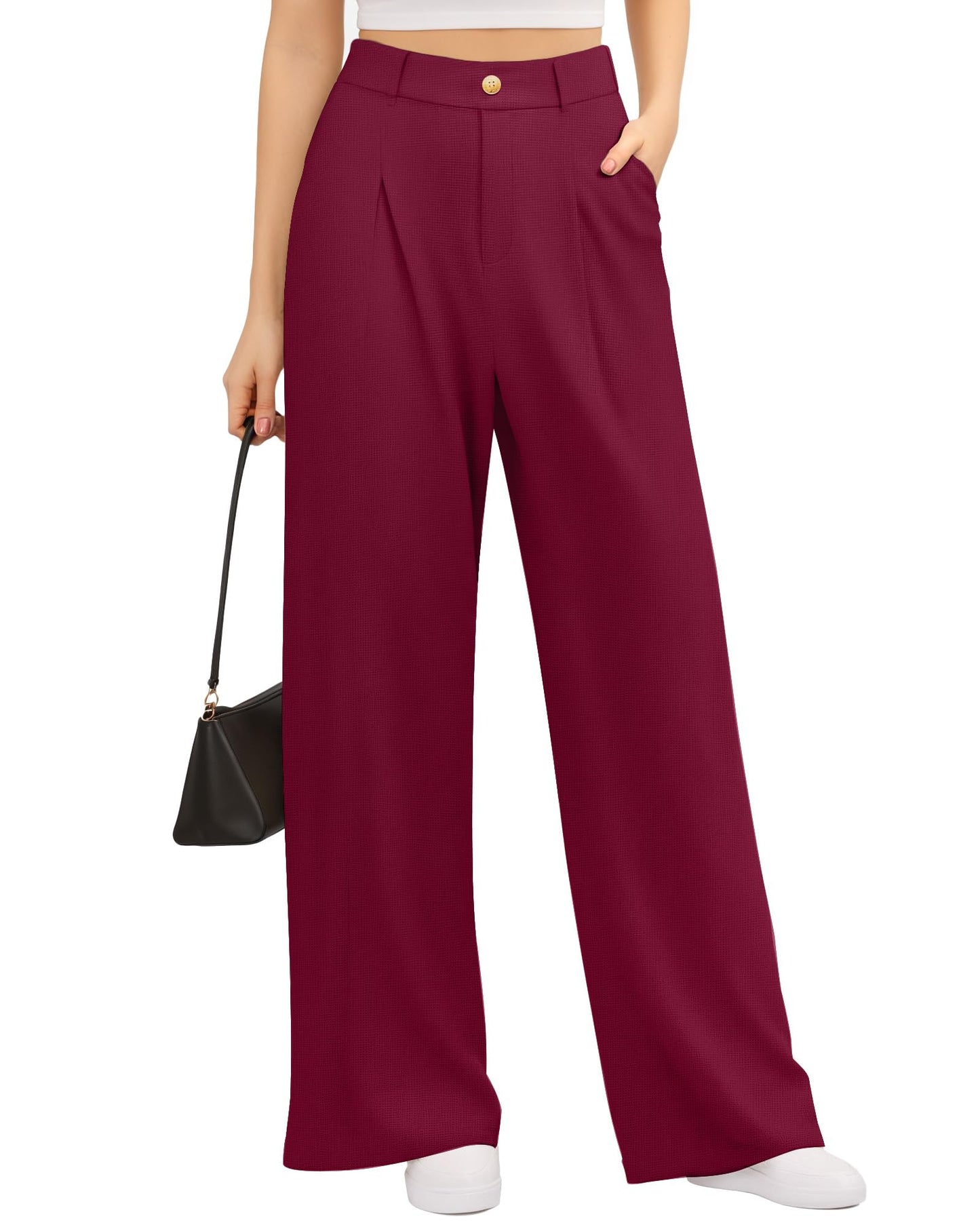 CLOZOZ Women's Wide Leg Pants High Waist Palazzo Pants