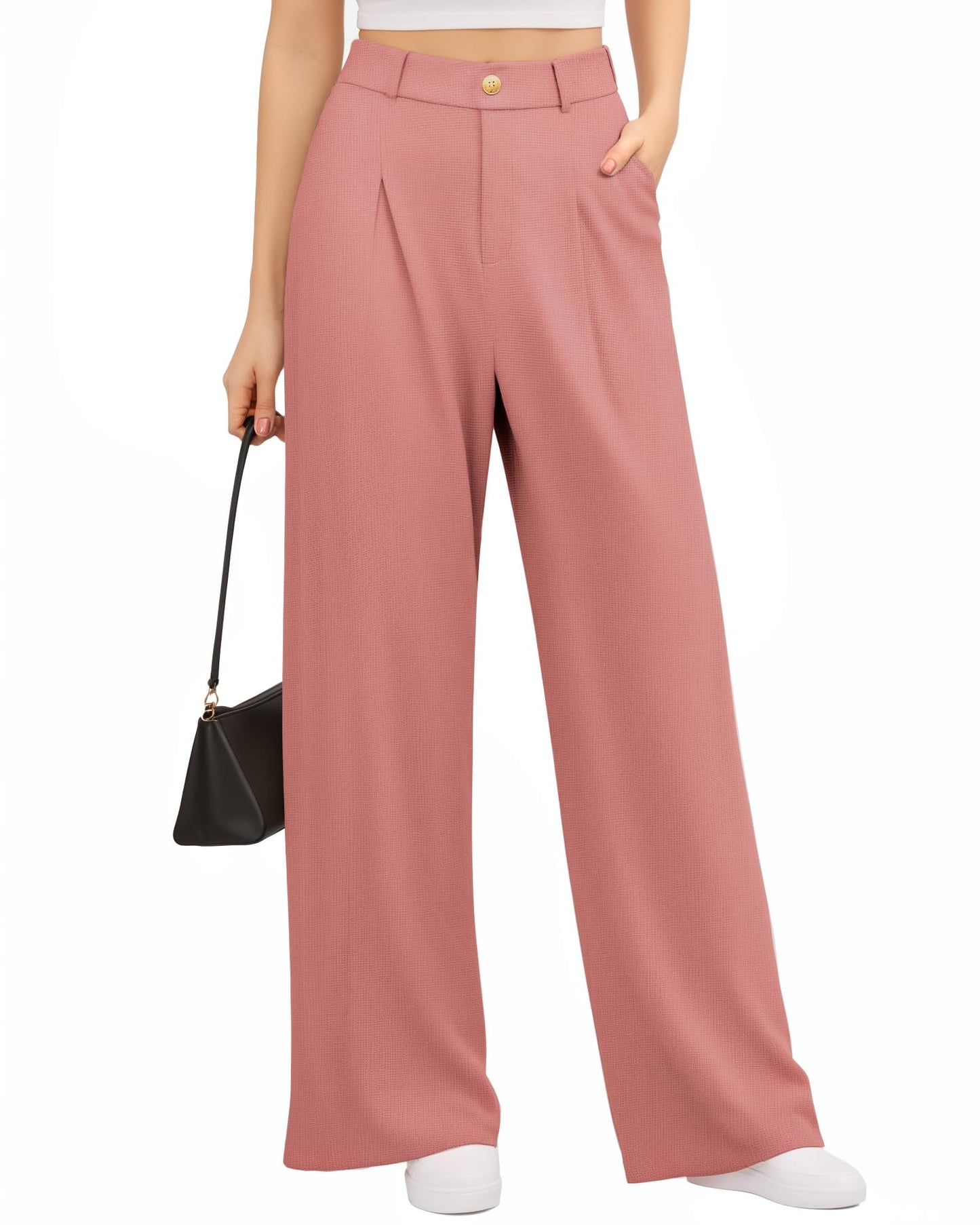 CLOZOZ Women's Wide Leg Pants High Waist Palazzo Pants