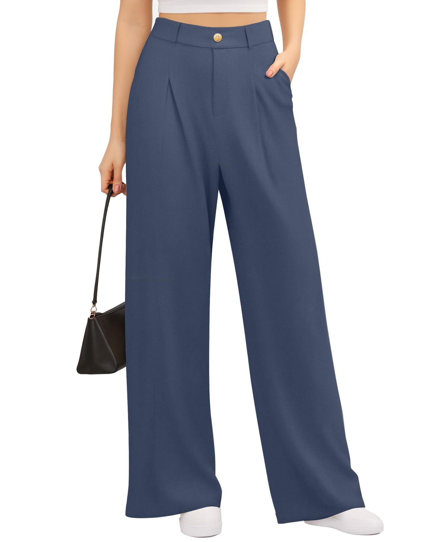 CLOZOZ Women's Wide Leg Pants High Waist Palazzo Pants