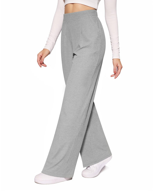 CLOZOZ Wide Leg Trouser Pants for Women High Waisted Casual Lounge Pants Business Work Pants Palazzo Slacks with Pockets